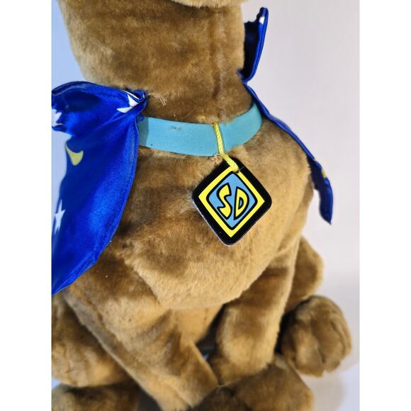 Scooby Doo 24" Vintage Plush 2002 Wizard Hat And Cape Robe Stars Blue - Picture 6 of 11